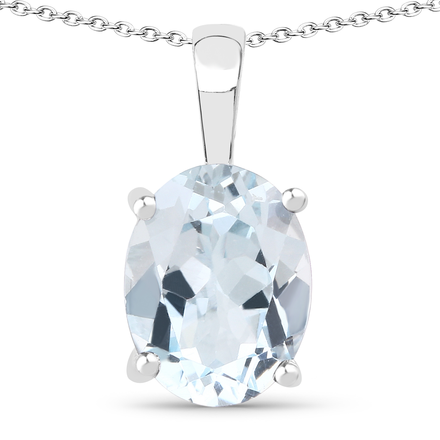 4.50 Carat Genuine Blue Topaz .925 Sterling Silver Jewelry Set