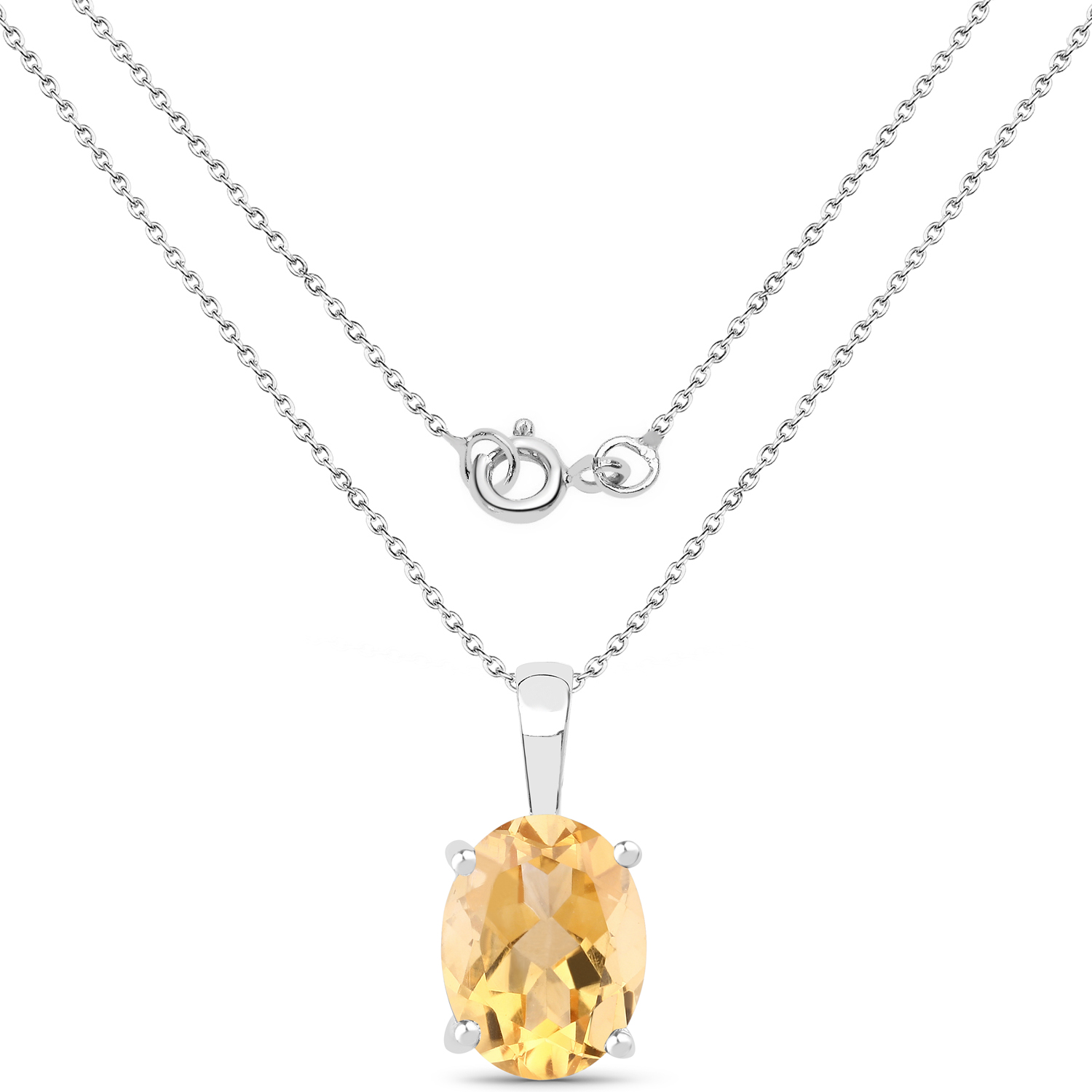3.28 Carat Genuine Citrine .925 Sterling Silver Jewelry Set