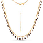 31.50 ct. tw. Genuine Brown Diamond Necklace In 14K Yellow Gold
