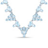 59.47 Carat Genuine Blue Topaz .925 Sterling Silver Necklace
