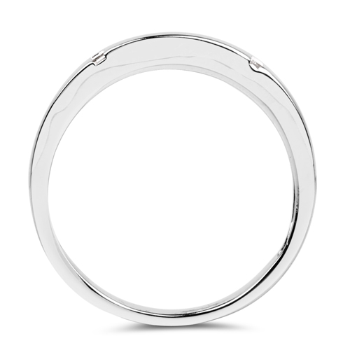 0.05 Carat Genuine White Diamond 14K White Gold Ring (H-I Color, VS-SI Clarity)