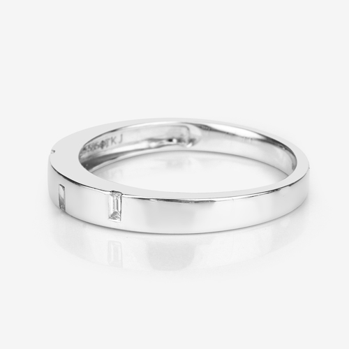 0.05 Carat Genuine White Diamond 14K White Gold Ring (H-I Color, VS-SI Clarity)