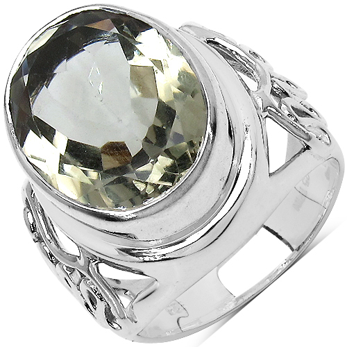 Amethyst-8.20 Carat Genuine Amethyst .925 Sterling Silver Ring