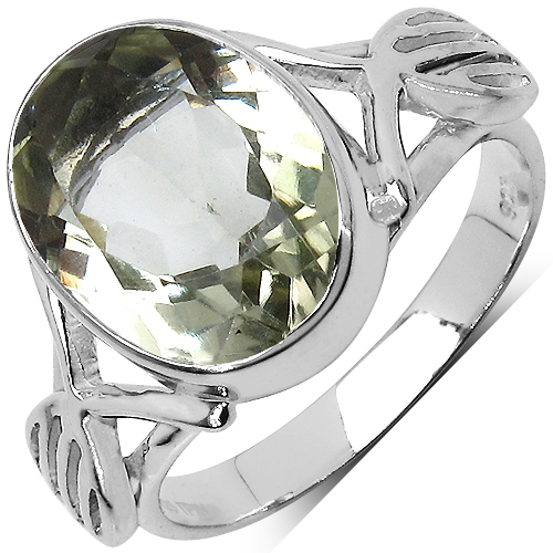 Amethyst-5.30 Carat Genuine Amethyst .925 Sterling Silver Ring
