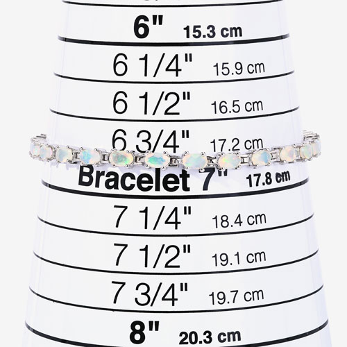 3.36 Carat Genuine Ethiopian Opal .925 Sterling Silver Bracelet