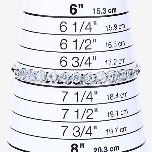 3.52 Carat Genuine Blue Topaz .925 Sterling Silver Bracelet