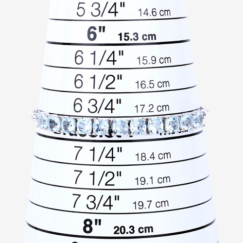 7.15 Carat Genuine Blue Topaz .925 Sterling Silver Bracelet