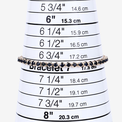 3.13 Carat Genuine Blue Sapphire 14K Yellow Gold Bracelet