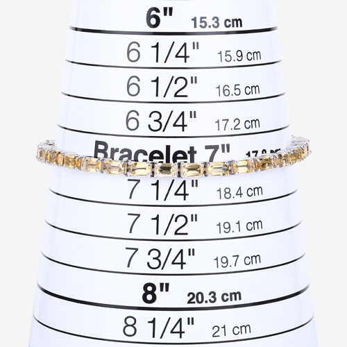 12.80 Carat Genuine Citrine .925 Sterling Silver Bracelet