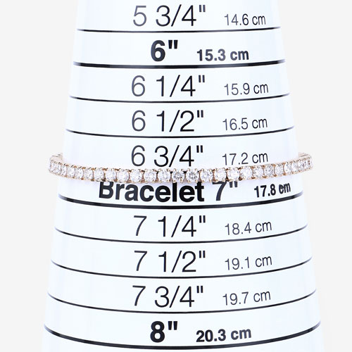 5.10 Carat Lab Grown Diamond 14K Yellow Gold Bracelet