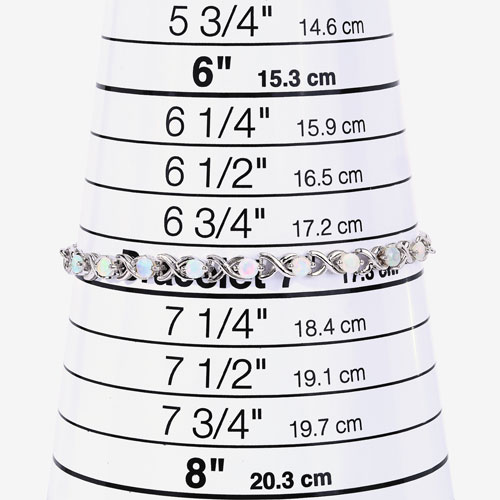 0.81 Carat Genuine Ethiopian Opal .925 Sterling Silver Bracelet