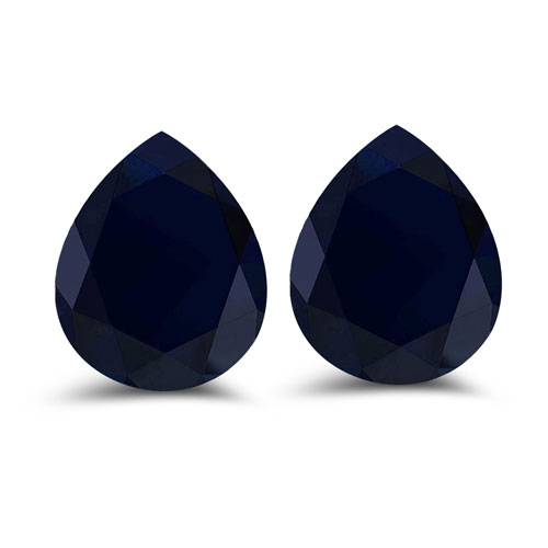 Sapphire-Blue Sapphire Pear 9x7mm- 2Pcs
