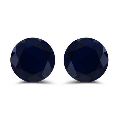 Sapphire-Blue Sapphire Round 6.00mm- 2Pcs