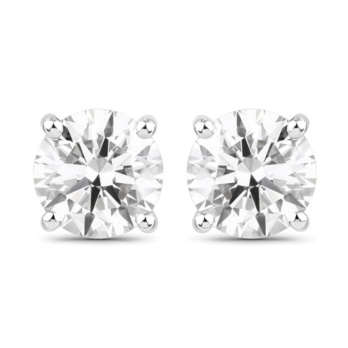 Earrings-1.50 Carat Lab Grown Diamond 14K White Gold Earrings