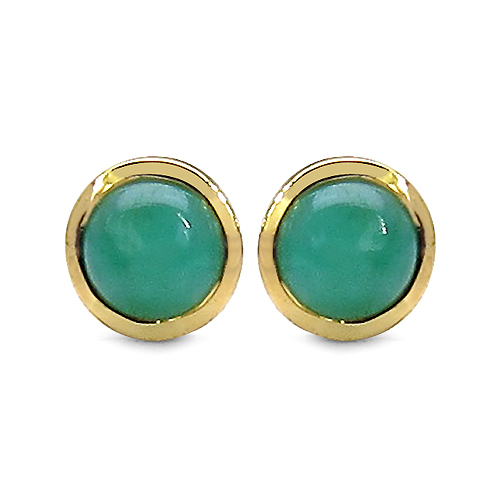 Emerald-4.10 Carat Genuine Emerald .925 Sterling Silver Earrings