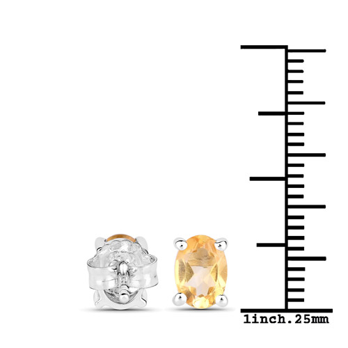 5.10 Carat Genuine Citrine .925 Sterling Silver Jewelry Set (Earrings, and Pendant w/ Chain)