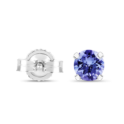 0.20 Carat Genuine Tanzanite .925 Sterling Silver Earrings