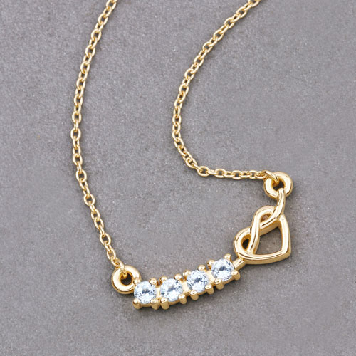 0.24 Carat Genuine Aquamarine .925 Sterling Silver Necklace