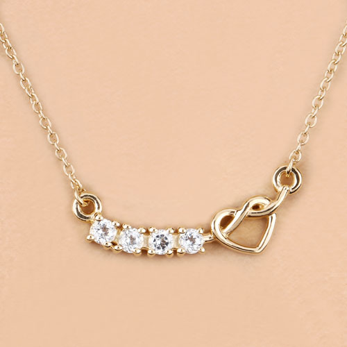 0.30 Carat Genuine Blue Topaz .925 Sterling Silver Necklace