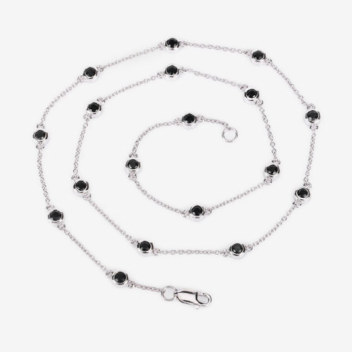 1.98 Carat Genuine Blue Sapphire .925 Sterling Silver Necklace