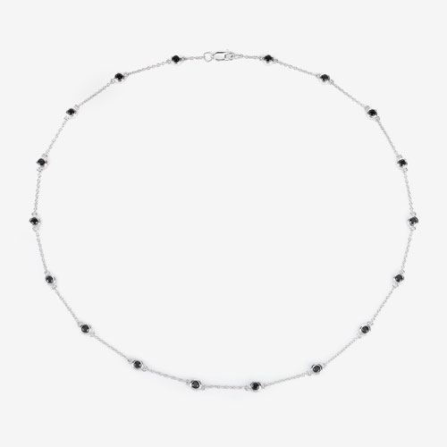 1.98 Carat Genuine Blue Sapphire .925 Sterling Silver Necklace