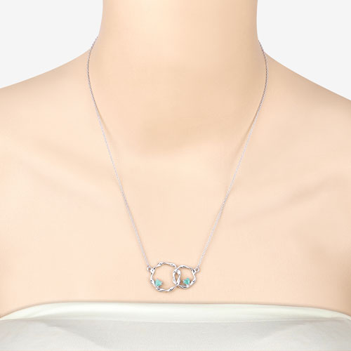 0.50 Carat Genuine Emerald .925 Sterling Silver Pendant