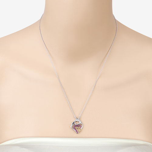 0.28 Carat Genuine Ruby .925 Sterling Silver Pendant