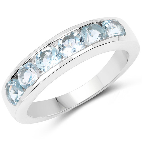Rings-1.92 Carat Genuine Blue Topaz .925 Sterling Silver Ring