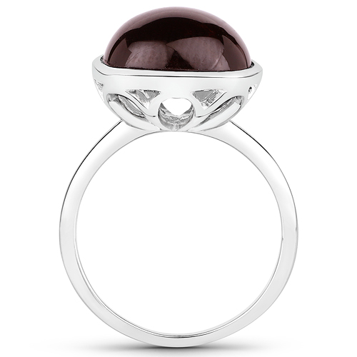 9.65 Carat Genuine Garnet .925 Sterling Silver Ring