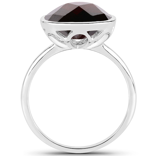 7.25 Carat Genuine Garnet .925 Sterling Silver Ring