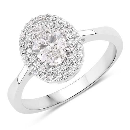 Diamond-0.91 Carat Lab Grown Diamond Platinum Ring