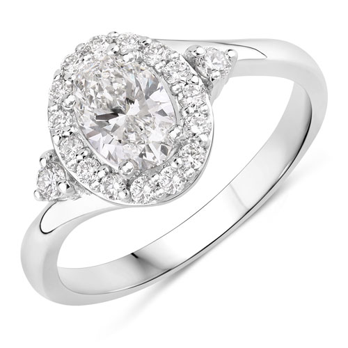 Diamond-1.02 Carat Lab Grown Diamond Platinum Ring