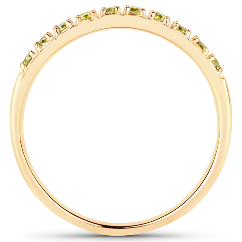 0.21 Carat Genuine Yellow Diamond 14K Yellow Gold Ring (SI1-SI2)
