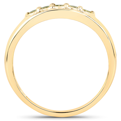 0.26 Carat Genuine Yellow Diamond 14K Yellow Gold Ring (SI1-SI2)