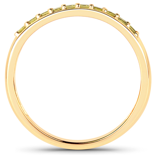 0.27 Carat Genuine Yellow Diamond 14K Yellow Gold Ring (SI1-SI2)