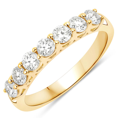 Diamond-0.77 Carat Genuine Lab Grown Diamond 14K Yellow Gold Ring