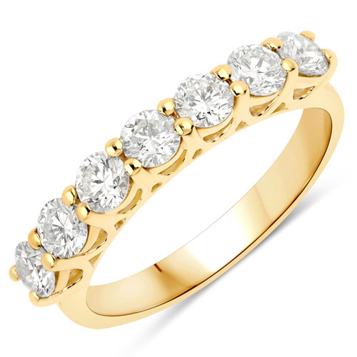 Diamond-1.05 Carat Genuine Lab Grown Diamond 14K Yellow Gold Ring