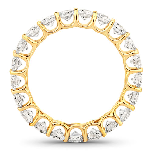 2.52 Carat Genuine Lab Grown Diamond 14K Yellow Gold Ring