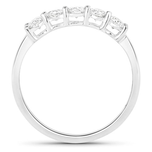 0.50 Carat Genuine Lab Grown Diamond 14K White Gold Ring