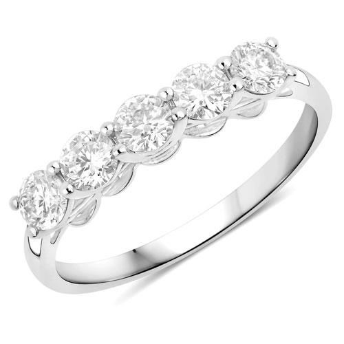 Diamond-0.75 Carat Genuine Lab Grown Diamond 14K White Gold Ring