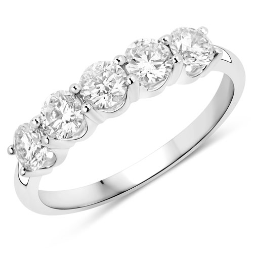 Diamond-1.00 Carat Genuine Lab Grown Diamond 14K White Gold Ring