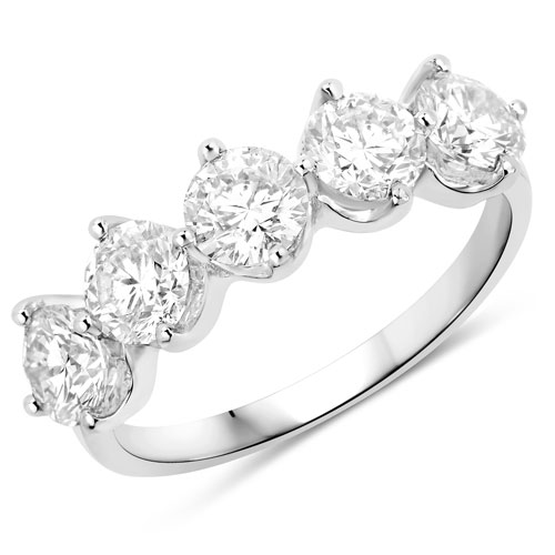 Diamond-2.00 Carat Genuine Lab Grown Diamond 14K White Gold Ring