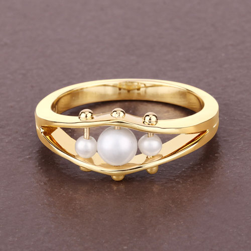 1.12 Carat Genuine Pearl .925 Sterling Silver Ring