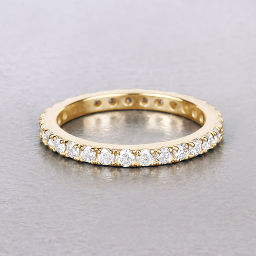 1.00 Carat Lab Grown Diamond 14K Yellow Gold Ring