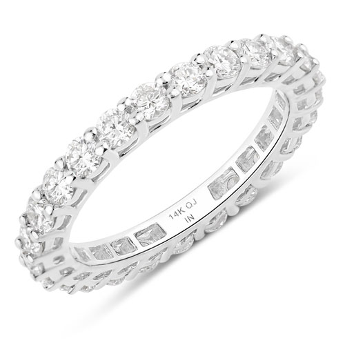 Diamond-1.50 Carat Lab Grown Diamond 14K White Gold Ring