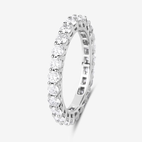 1.50 Carat Lab Grown Diamond 14K White Gold Ring