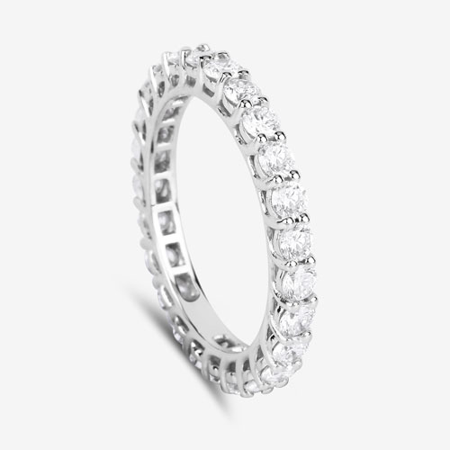 1.50 Carat Lab Grown Diamond 14K White Gold Ring