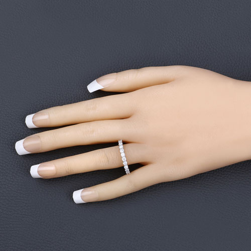 1.50 Carat Lab Grown Diamond 14K White Gold Ring
