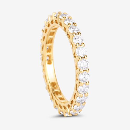 1.50 Carat Lab Grown Diamond 14K Yellow Gold Ring