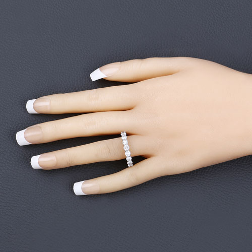 3.00 Carat Lab Grown Diamond 14K White Gold Ring